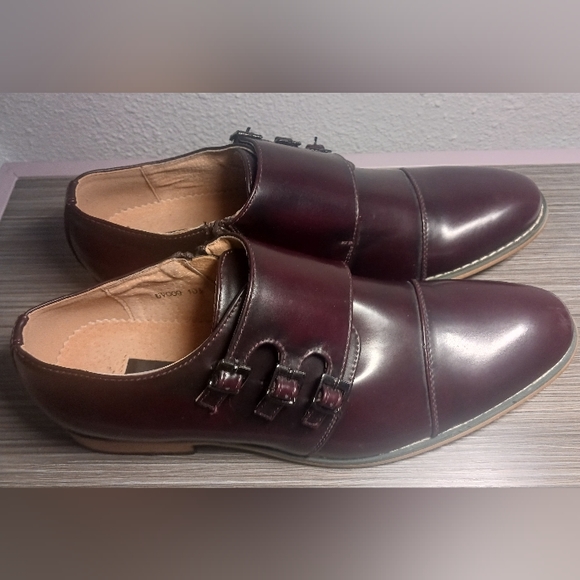 UV Signature Triple Monk Strap Cap Toe Dress Shoes Size 10.5 - Picture 8 of 15